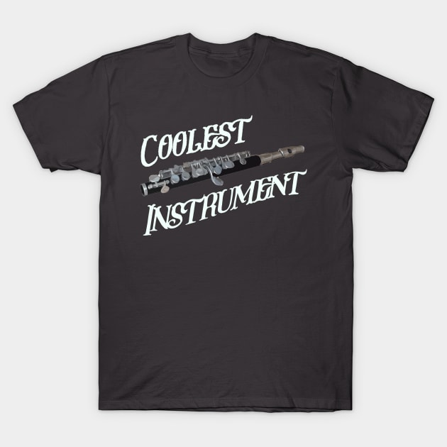 Coolest Piccolo Instrument Player Vintage Welsh Instrument British Music T-Shirt by Mochabonk